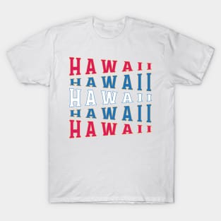 TEXT ART USA HAWAII T-Shirt